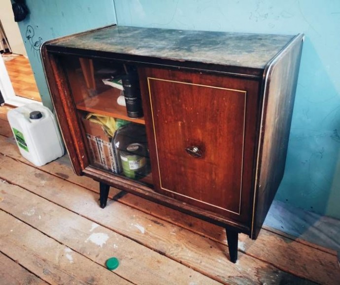 Реставрация винтажной тумбы: часть 1