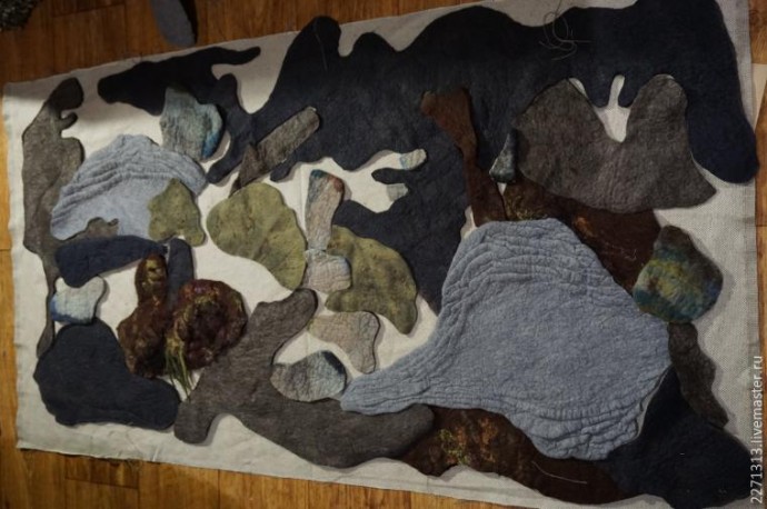 ​Шьем уютный коврик "Лесная полянка": часть 1