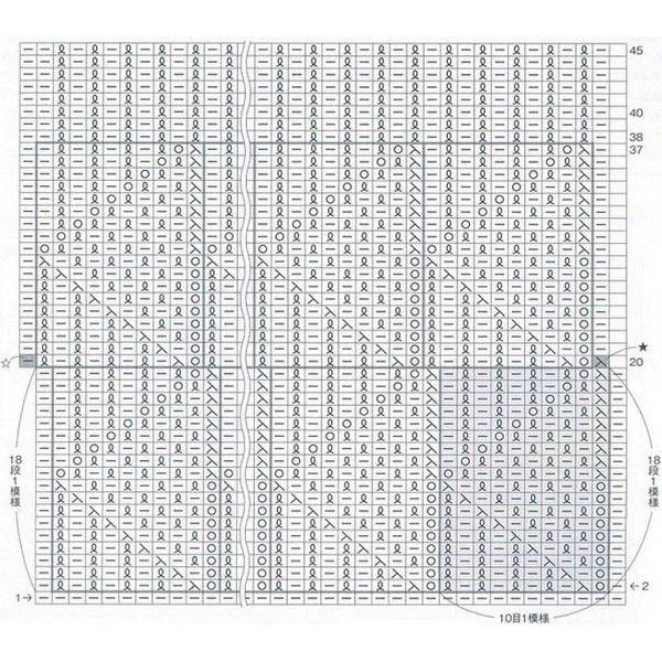 Узор "Листочки" спицами