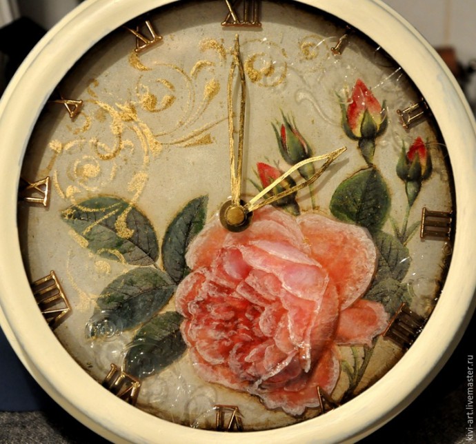 Декорирование часов с необычным стерео-эффектом: часть 6