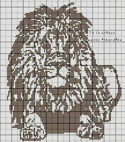 ​Вышиваем львов