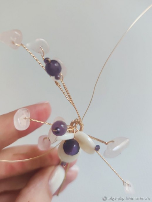 Делаем красивую шпильку для волос: часть 3