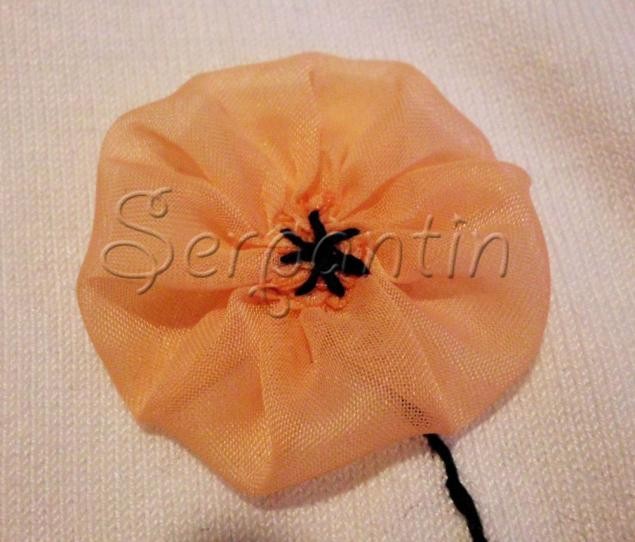 Декорирование джемпера цветами и лентами Декорирование джемпера цветами и лентами