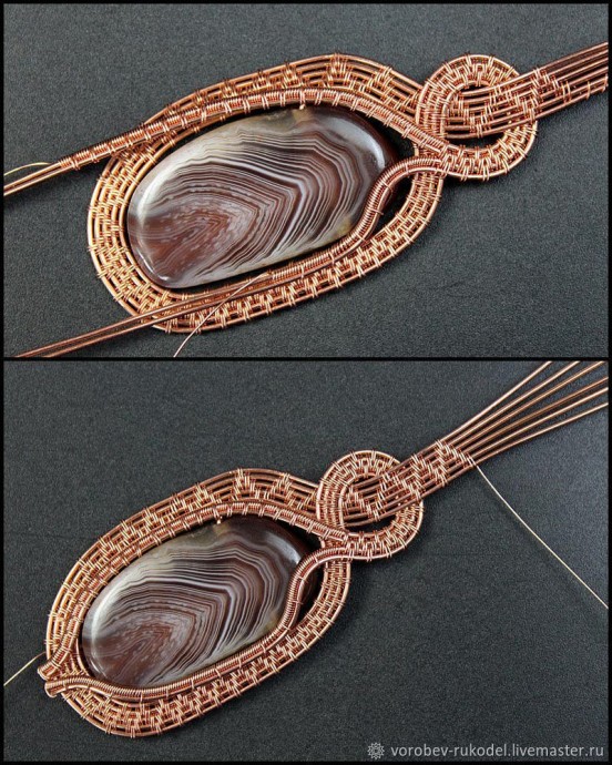 Кулон из медной проволоки Кулон из медной проволоки