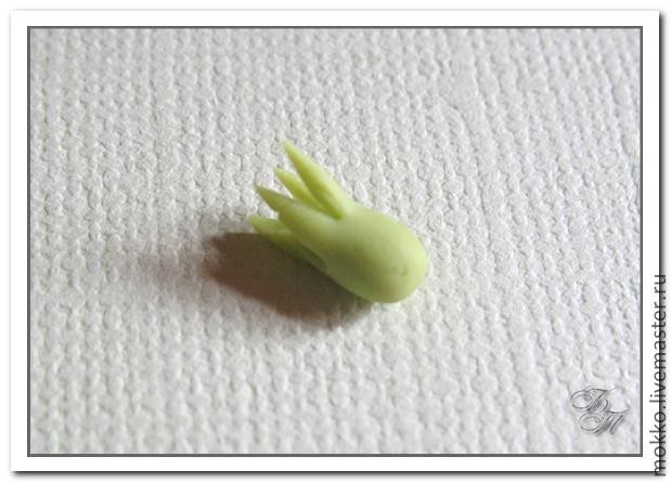 ​Лепка глицинии из полимерной глины: часть 3