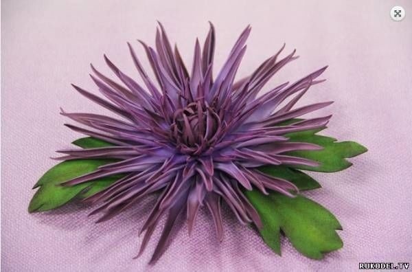 Мастер-класс: "Цветок астры" из фоамирана