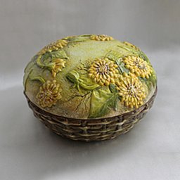 Одуванчики в объемной технике на шкатулке: часть 1