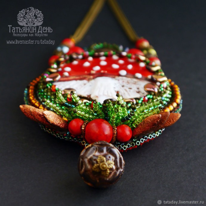 ​Создаем кулон "Мухоморчик": часть 3