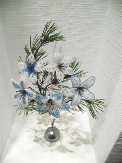 ​Цветы из бисера "Чудная фантазия": часть 4