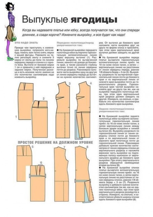 Корректировка выкроек