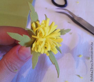 Одуванчики из фоамирана: часть 2