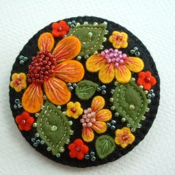 ​Вышивка по фетру