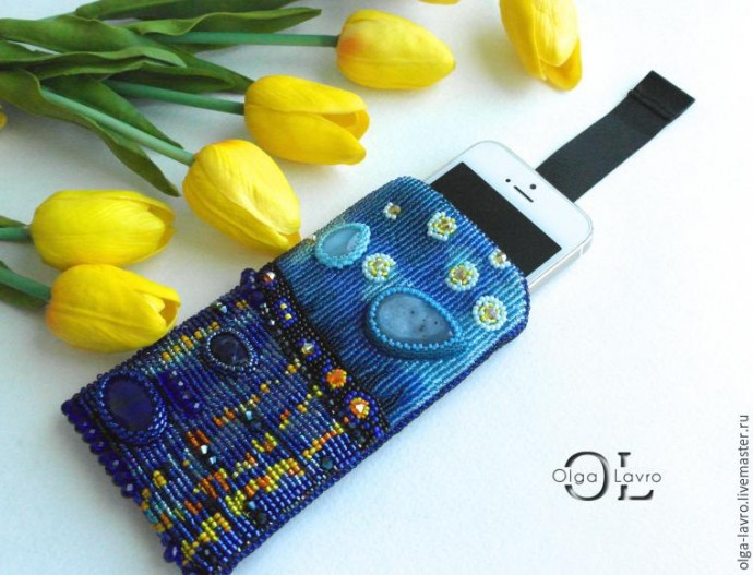 Чехол для телефона по мотивам картины Ван Гога "Звёздная ночь над Роной" Чехол для телефона по мотивам картины Ван Гога "Звёздная ночь над Роной"