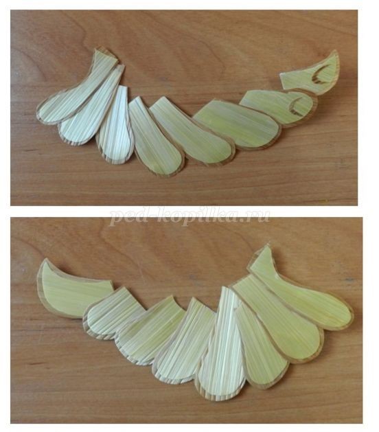 Декоративное панно "Жар-птица" из соломки: часть 1