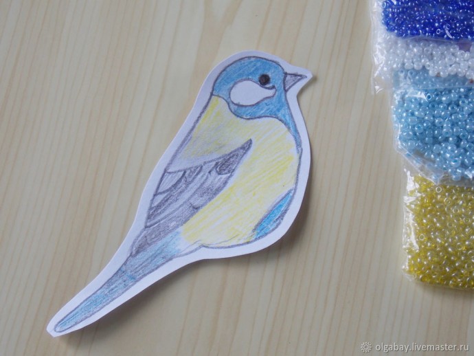 Делаем брошь "Синичка" из войлока и бисера: часть 2 Делаем брошь "Синичка" из войлока и бисера: часть 2