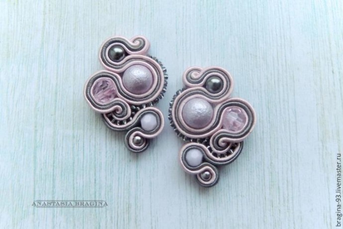 Красивые сутажные серьги: часть 2
