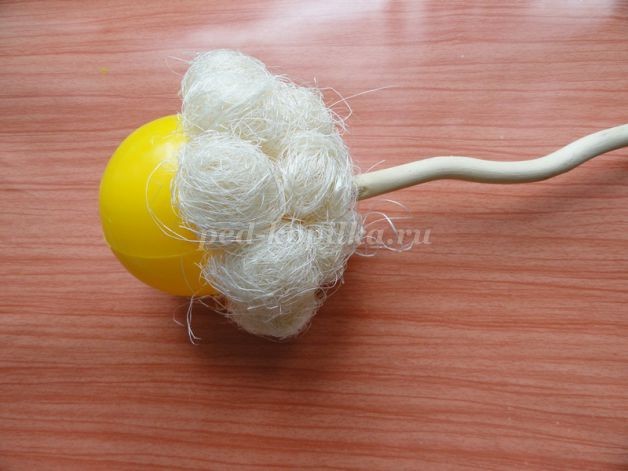 ​Фруктовый топиарий из сизаля: часть 1