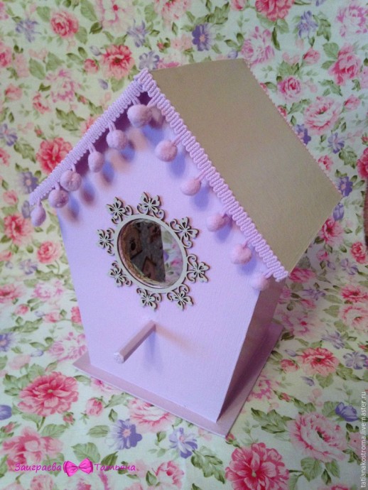 Делаем декоративный скворечник с гнездом и птичкой: часть 2 Делаем декоративный скворечник с гнездом и птичкой: часть 2