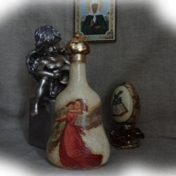 Мастер-класс: декор бутылки для святой воды в технике декупаж, часть 1