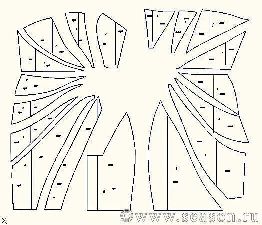 Платье как экзотический цветок