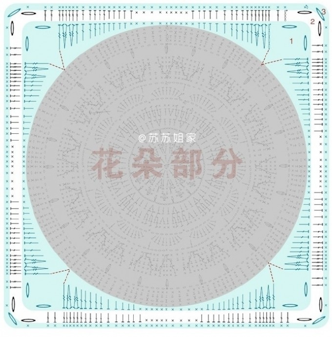 ​Плед крючком из круглых мотивов