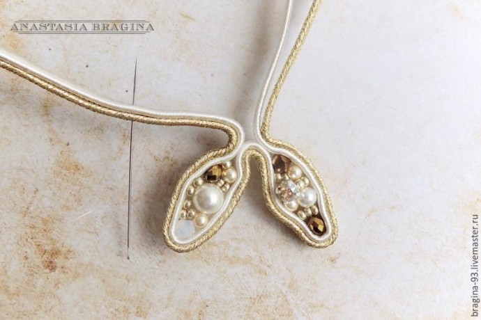 ​Создание сутажной броши "Лавры Афродиты": часть 2