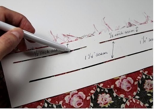 ​Трафарет для подгибки низа изделия