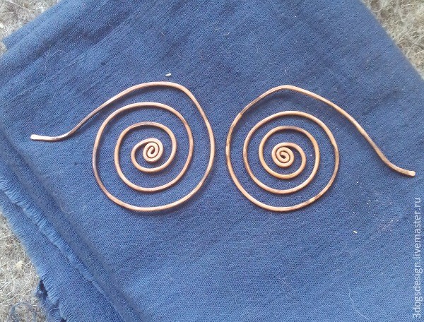 ​Wire wrap начинающим: простые, но эффектные серьги в стиле этно, часть 2