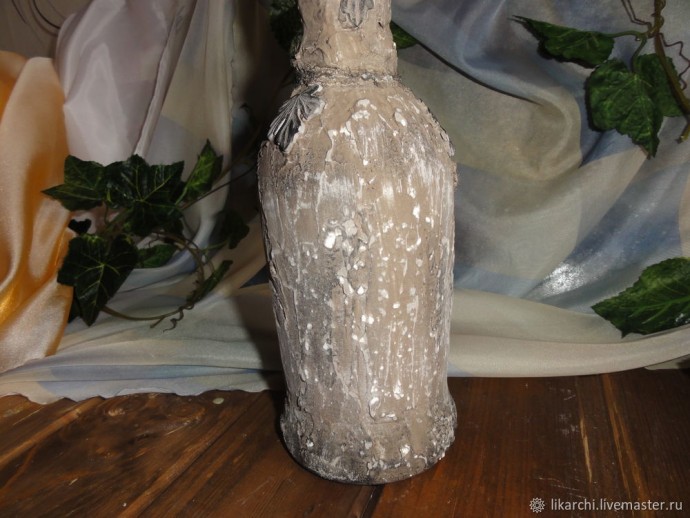 Декорируем стеклянную бутылку: часть 1