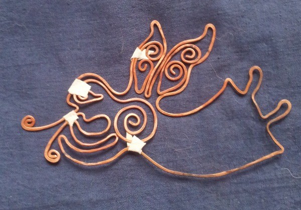 Делаем из медной проволоки ангела с трубой: часть 2