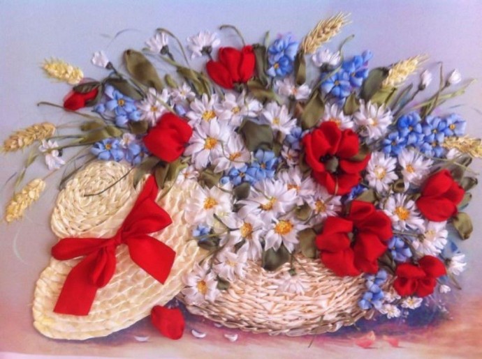 ​Идеи вышивки лентами