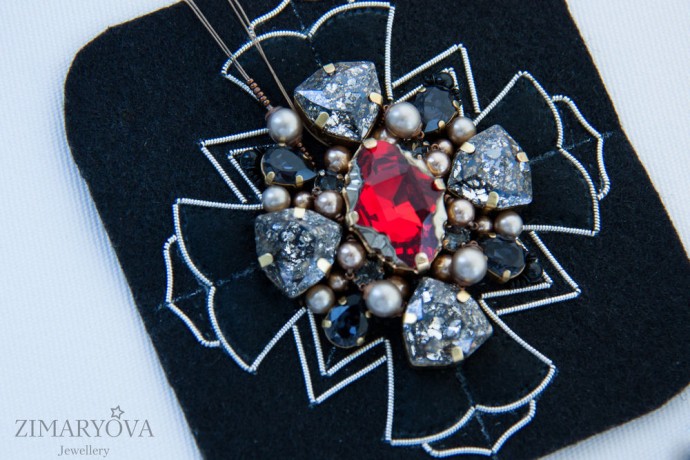 ​Создаем брошь-орден "Primavera": часть 2