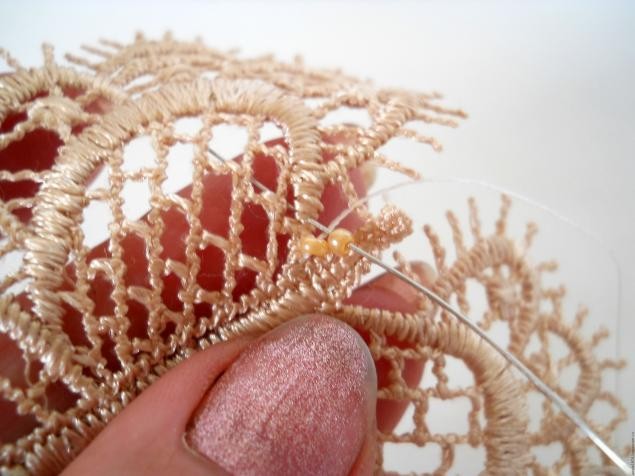 Колье "Кружевная бабочка": мастер-класс, часть 1