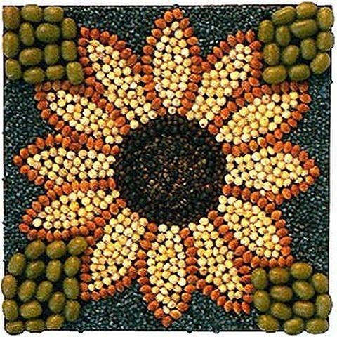 ​Мозаика из семян и круп