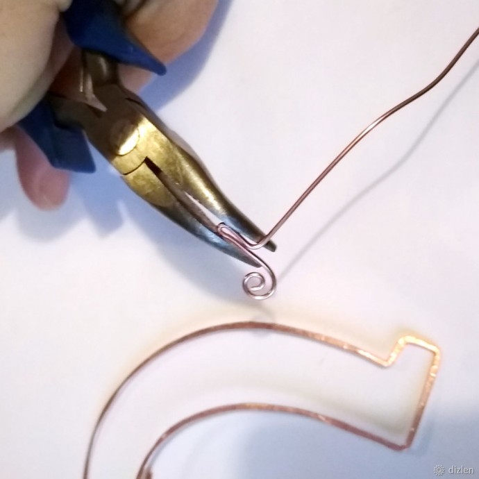 Подкова на стену: мастер-класс в технике wire wrap, часть 1