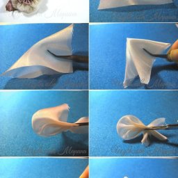 ​Цветы в технике канзаши