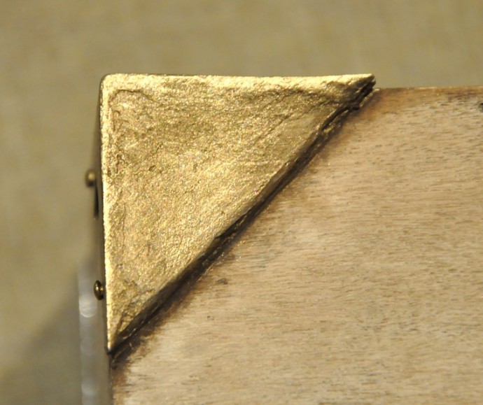 Декор шкатулки с двойной крышкой "Золотой волшебный лес": часть 2