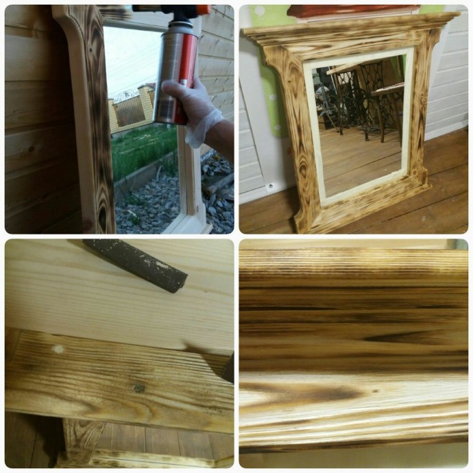 Декорируем зеркало при помощи воска и верненских красок Декорируем зеркало при помощи воска и верненских красок