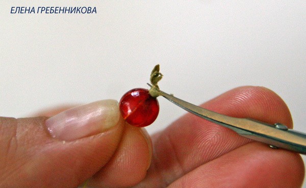 ​Красная смородина из эпоксидной смолы: часть 4