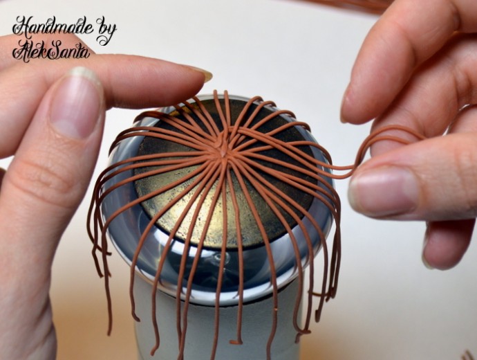 Круговое плетение из полимерной глины: часть 2