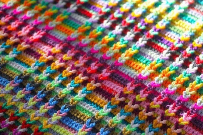 ​Очень интересный узор крючком