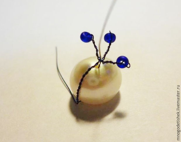​Создаем брошь в стиле гжель: часть 2