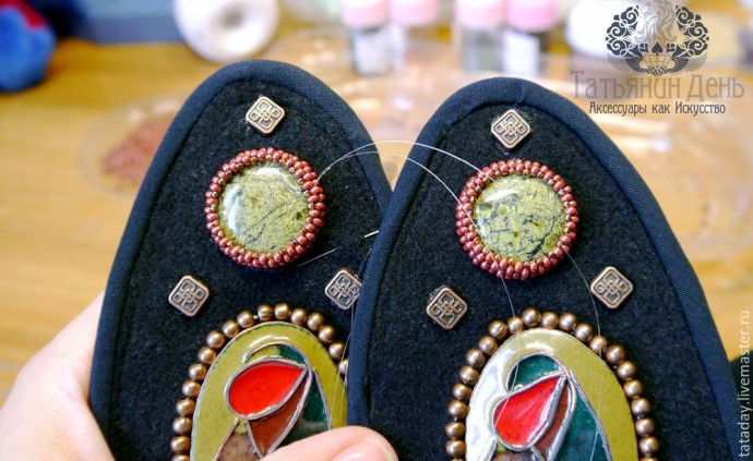 Создаем пояс с бисерной вышивкой: часть 4