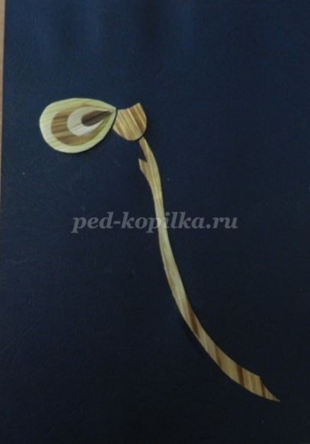 Цветочное панно из соломки: часть 2