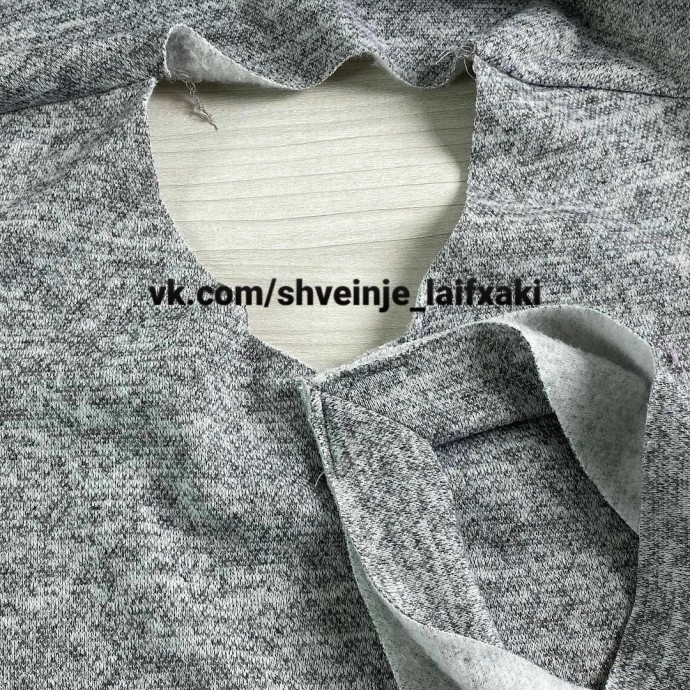 Как втачать V-горловину