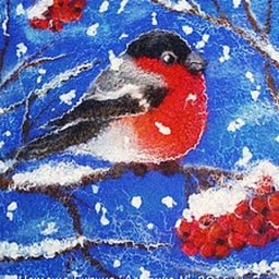 Как свалять картину в технике "Шерстяная акварель": часть 2