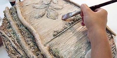 Панно "Лесное озеро" своими руками