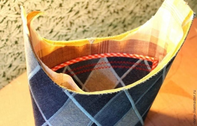 Шитьё сумки-торбы из старых джинсов