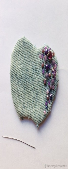 ​Создаем брошь "Яблочко" из джинсы: часть 1