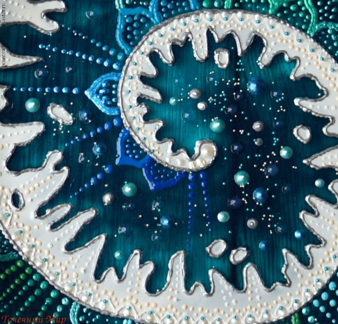 Создаем тарелку "Новая волна" в смешанной технике: часть 3